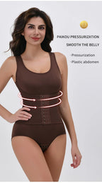Corset Waist Zip-Up Bodysuit