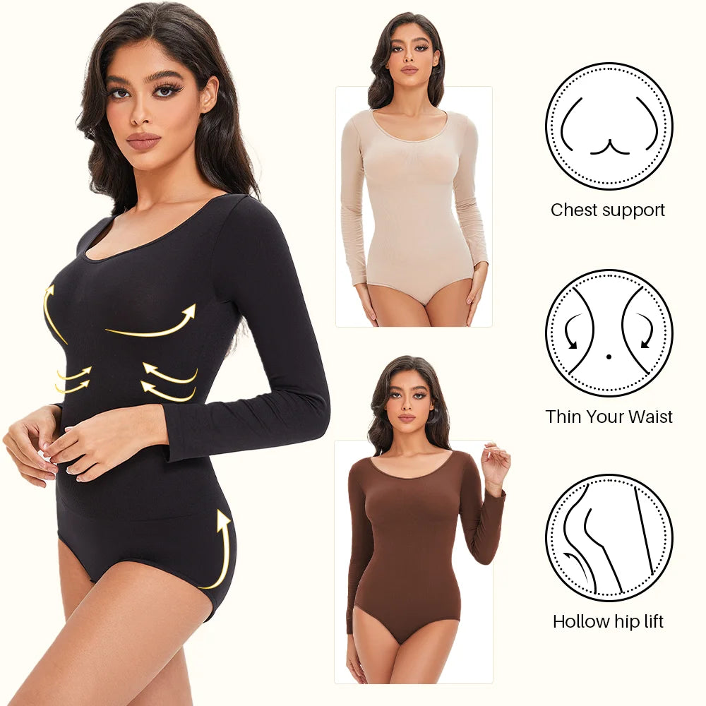 Long-Sleeve Full Coverage Shaper
