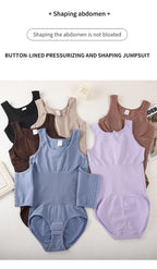 Corset Waist Zip-Up Bodysuit