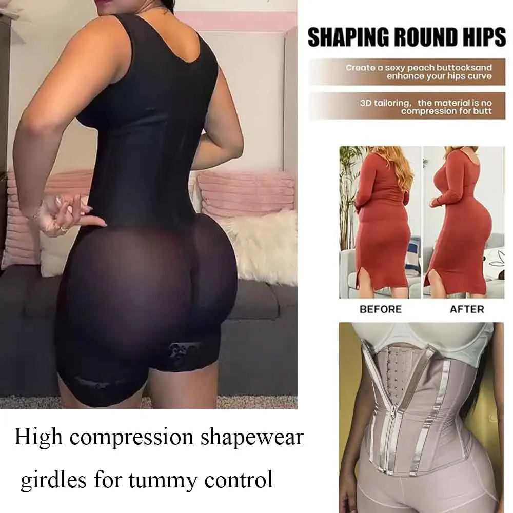 Colombian Faja – Zip Front Full Body Shaper