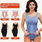 Corset Waist Zip-Up Bodysuit