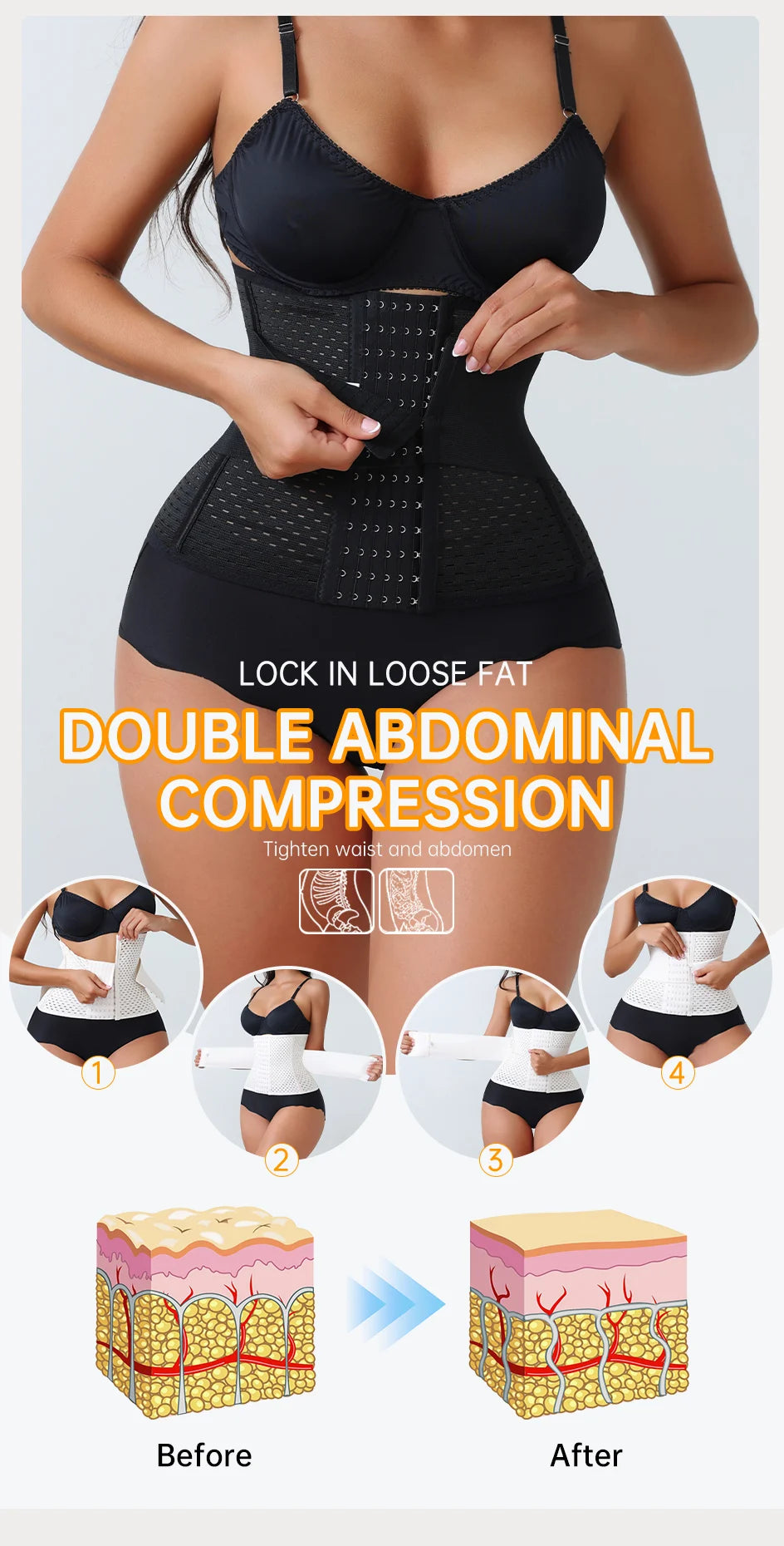 Corset Waist Trainer – Double Belt Cincher