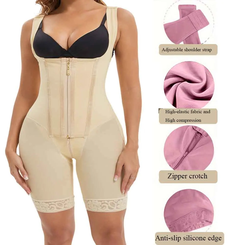 Colombian Faja – Zip Front Full Body Shaper