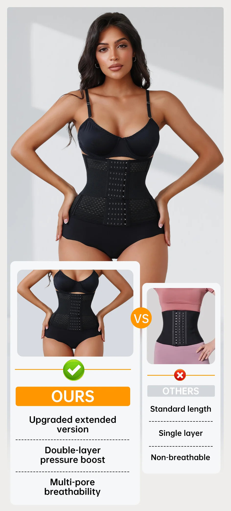 Corset Waist Trainer – Double Belt Cincher