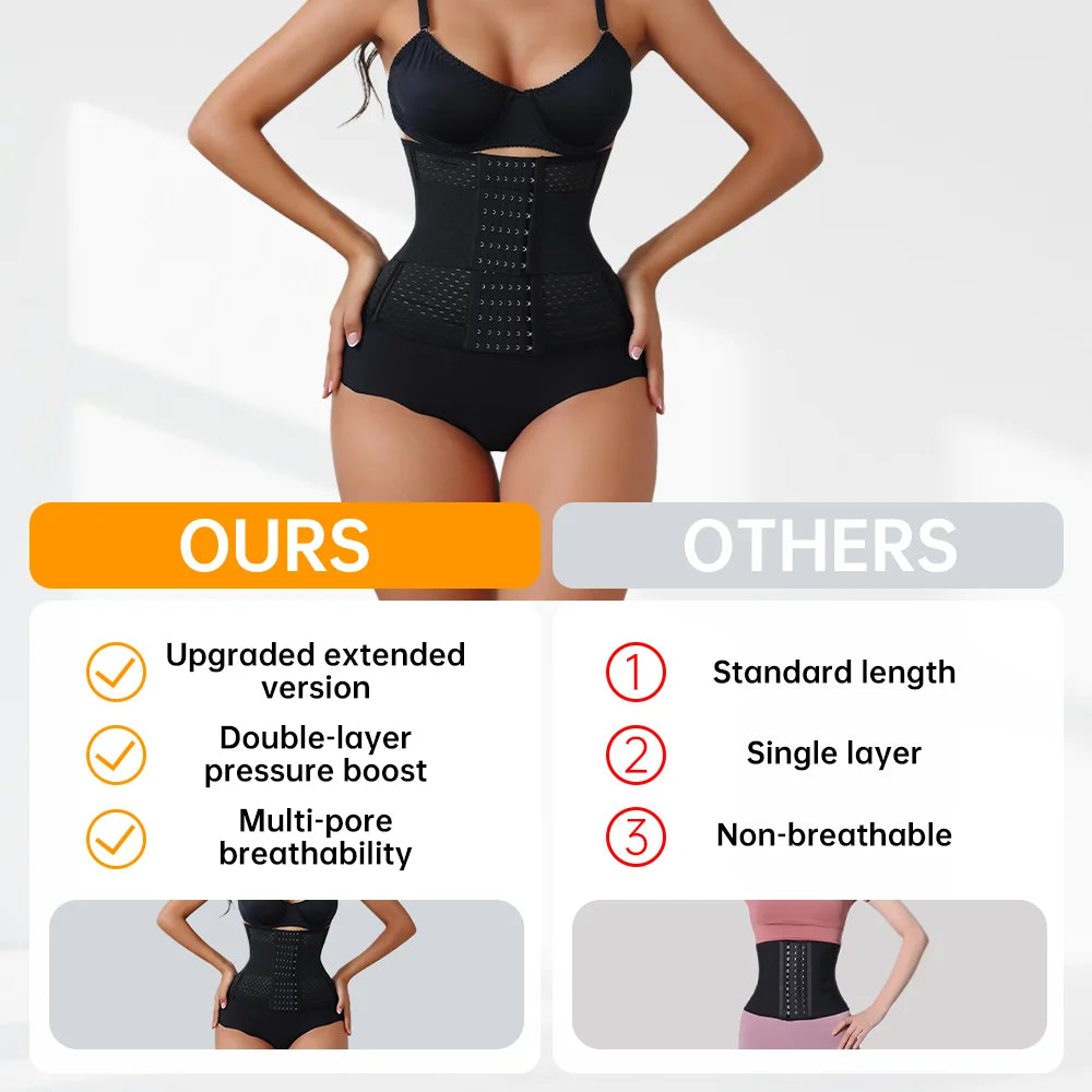 Corset Waist Trainer – Double Belt Cincher