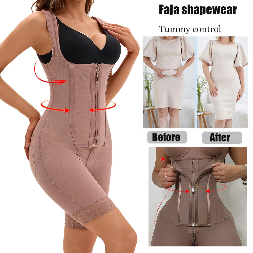 Colombian Faja – Zip Front Full Body Shaper