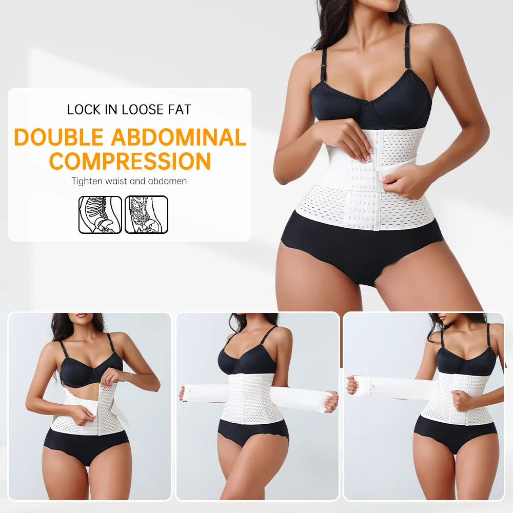 Corset Waist Trainer – Double Belt Cincher